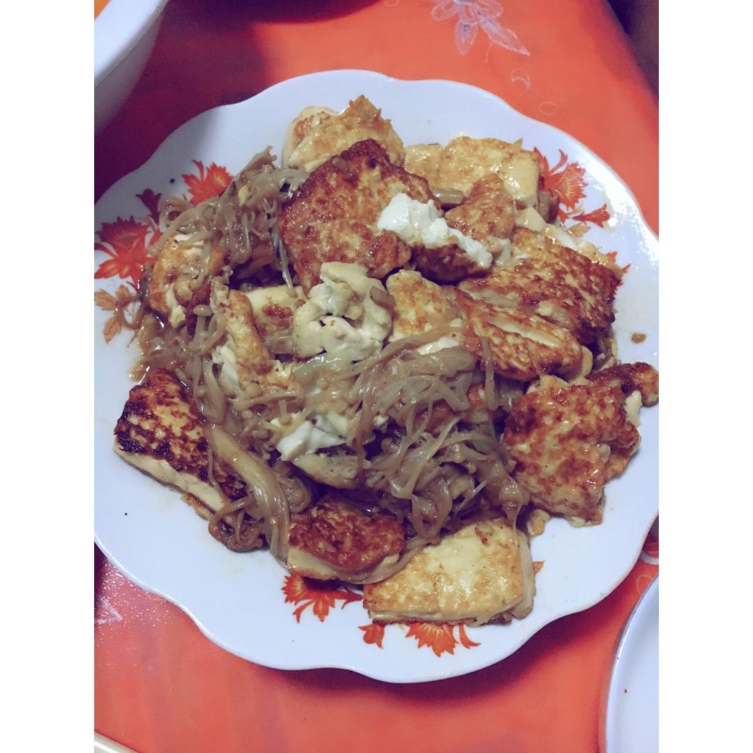 超级下饭菜--金针菇日本豆腐