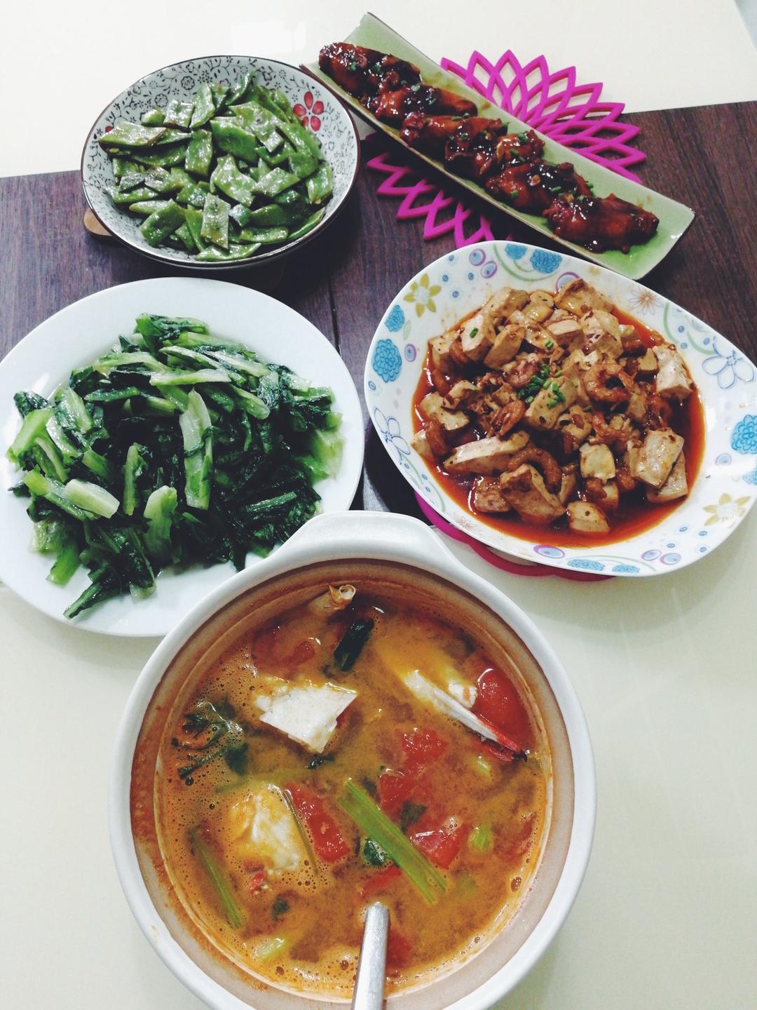 蝴蝶说说做的晚餐2017年8月16日