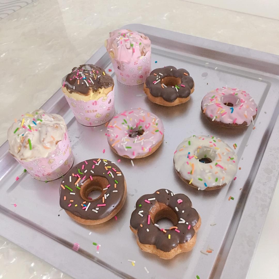 蛋糕版甜甜圈