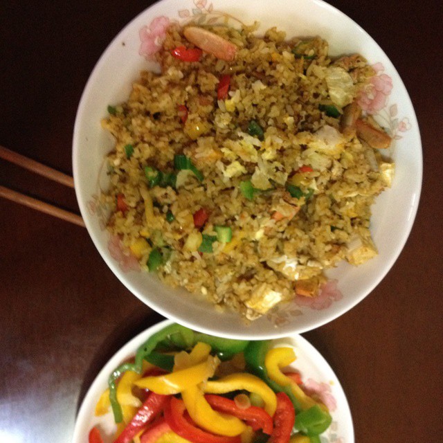 蟹肉咸蛋黄炒饭