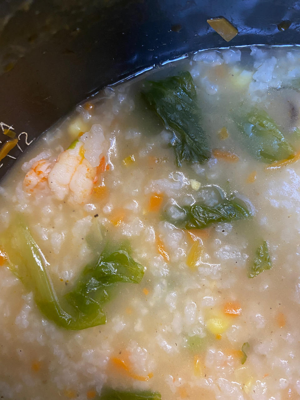 自制料足鲜香海鲜粥🍤软糯咸香超好喝❗️