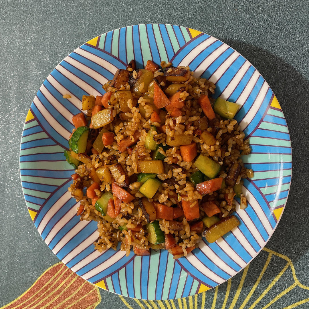 火腿土豆烩饭