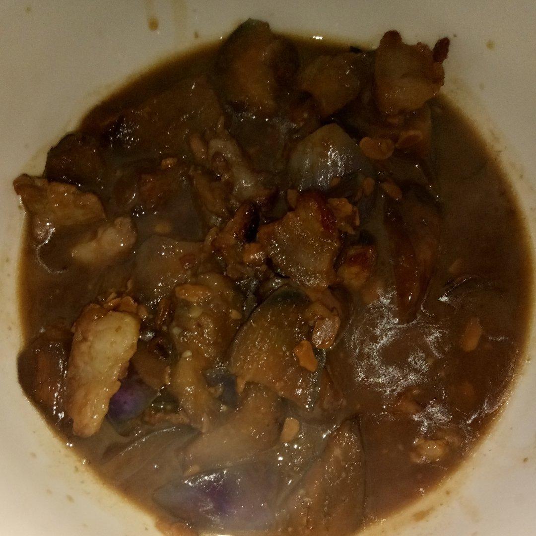超级下饭的红烧茄子五花肉
