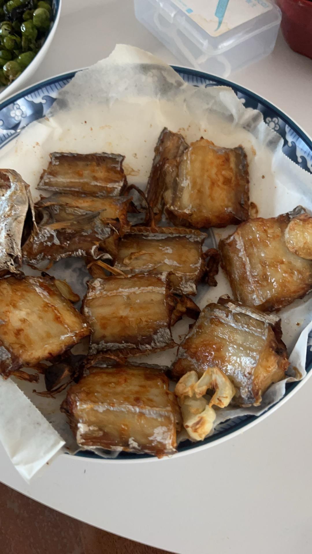 空气炸锅香煎嫩带鱼少油版