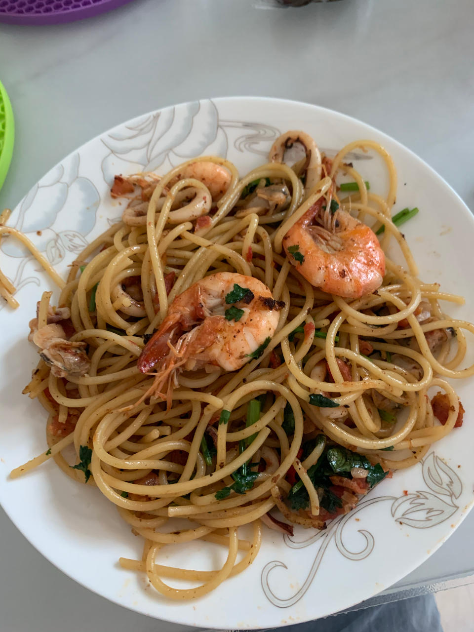 🇮🇹意大利海鲜意面        Italian seafood spaghetti