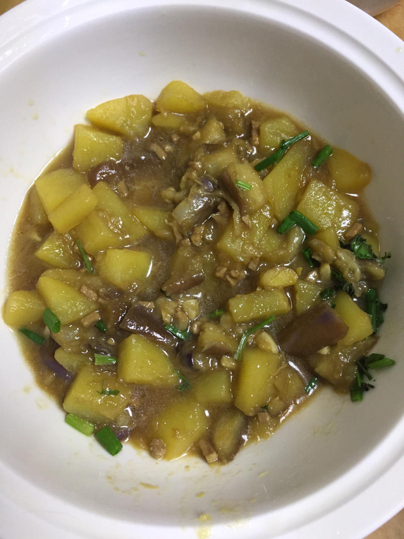 🔥茄子土豆肉沫拌饭❗️好吃到爆