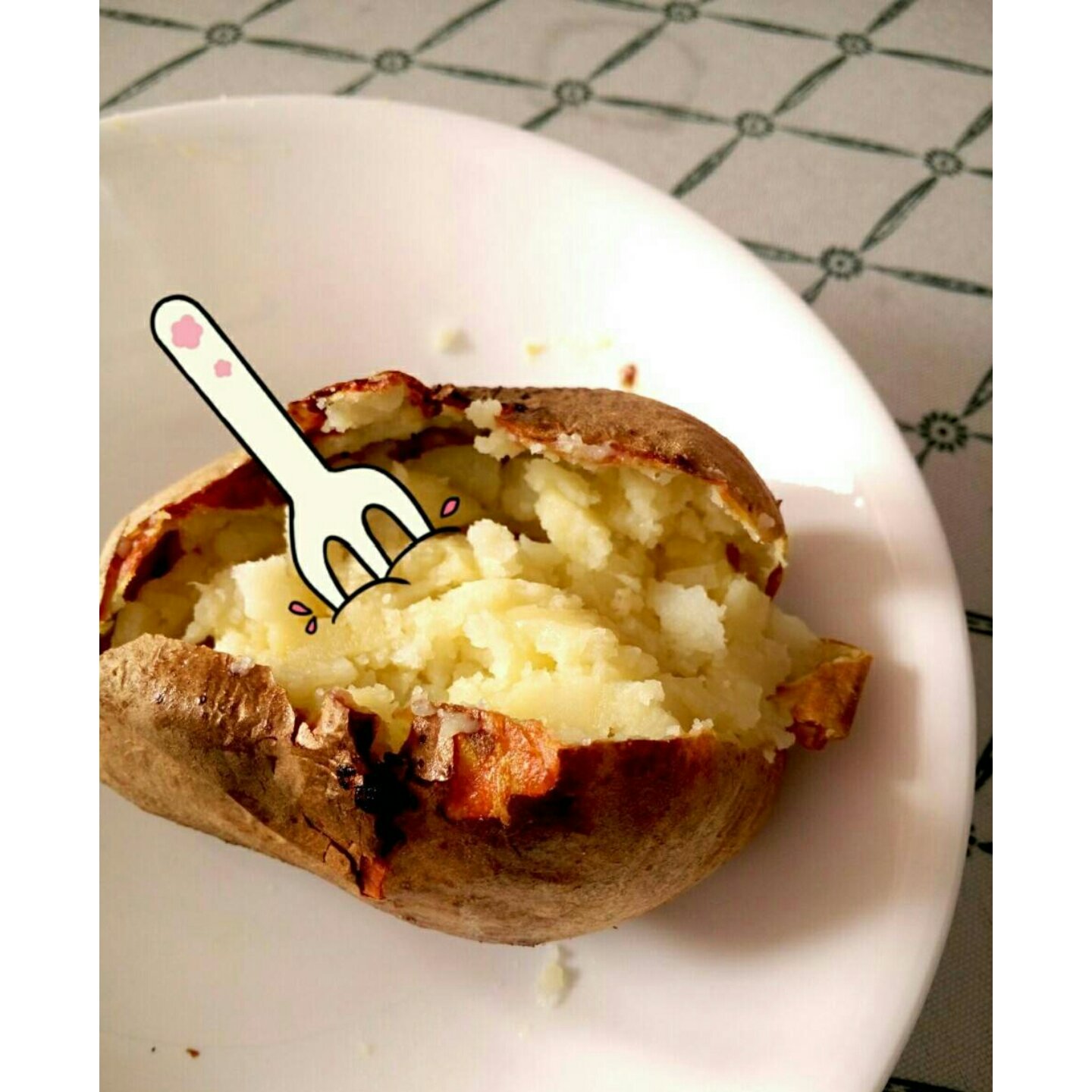 tian小榴莲做的杰克烤土豆jacket potato