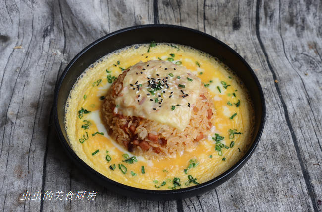 韩式泡菜蛋焗饭的做法