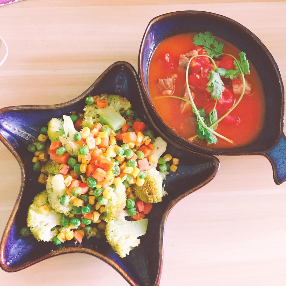 老丁的私房菜-番茄牛腩煲