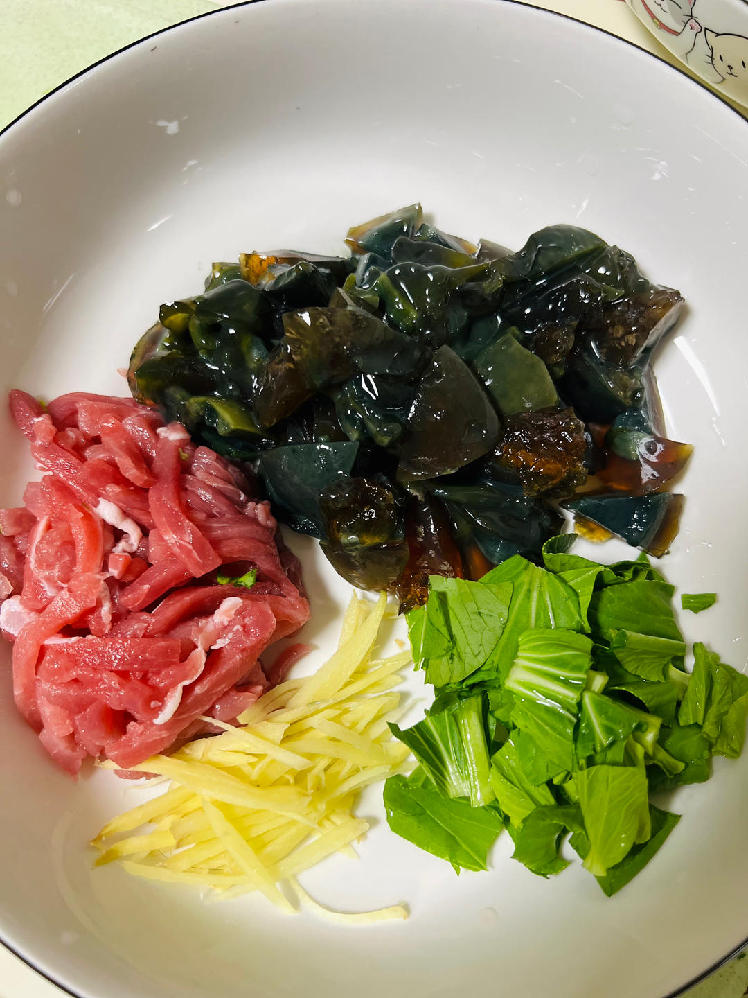 妈妈👩教我做的皮蛋瘦肉粥🥣简单快捷美味😋