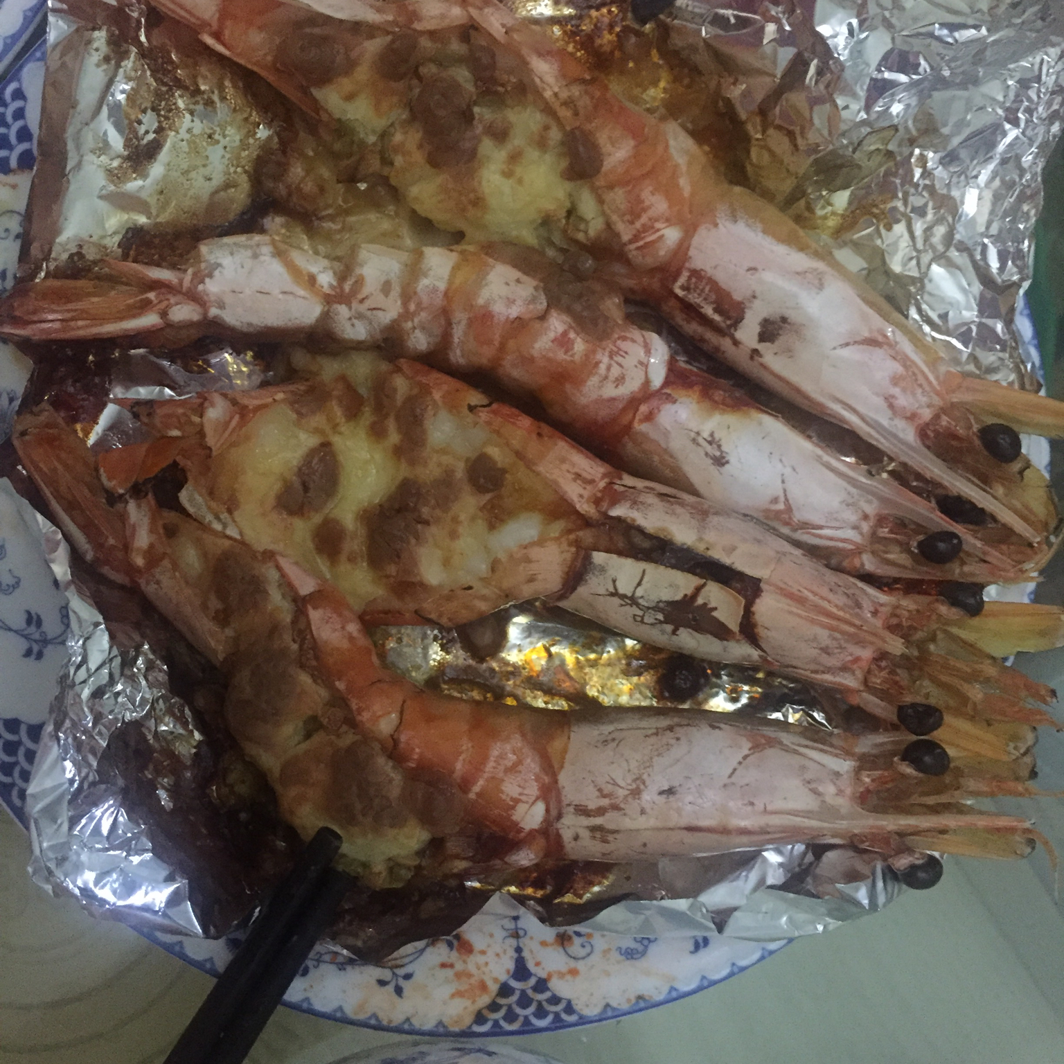 蒜蓉芝士烤大虾