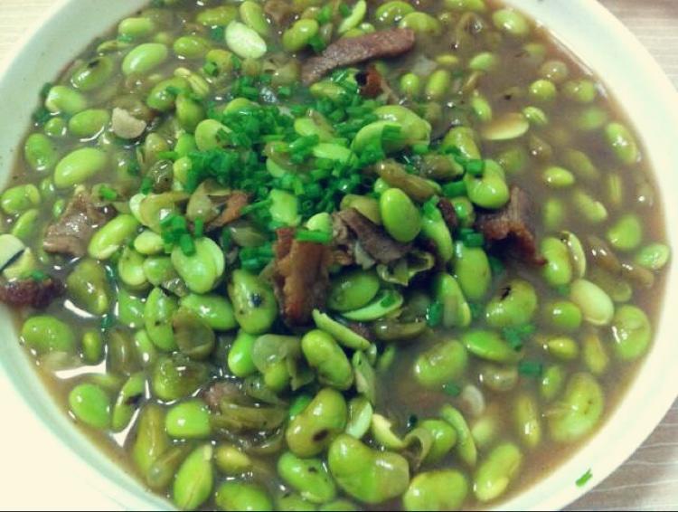 肉丝炒毛豆的做法