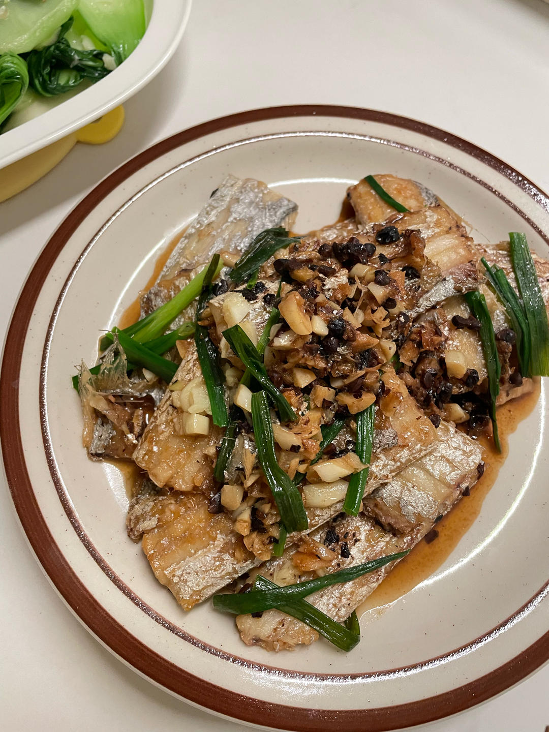 蒜蓉豆豉煮带鱼