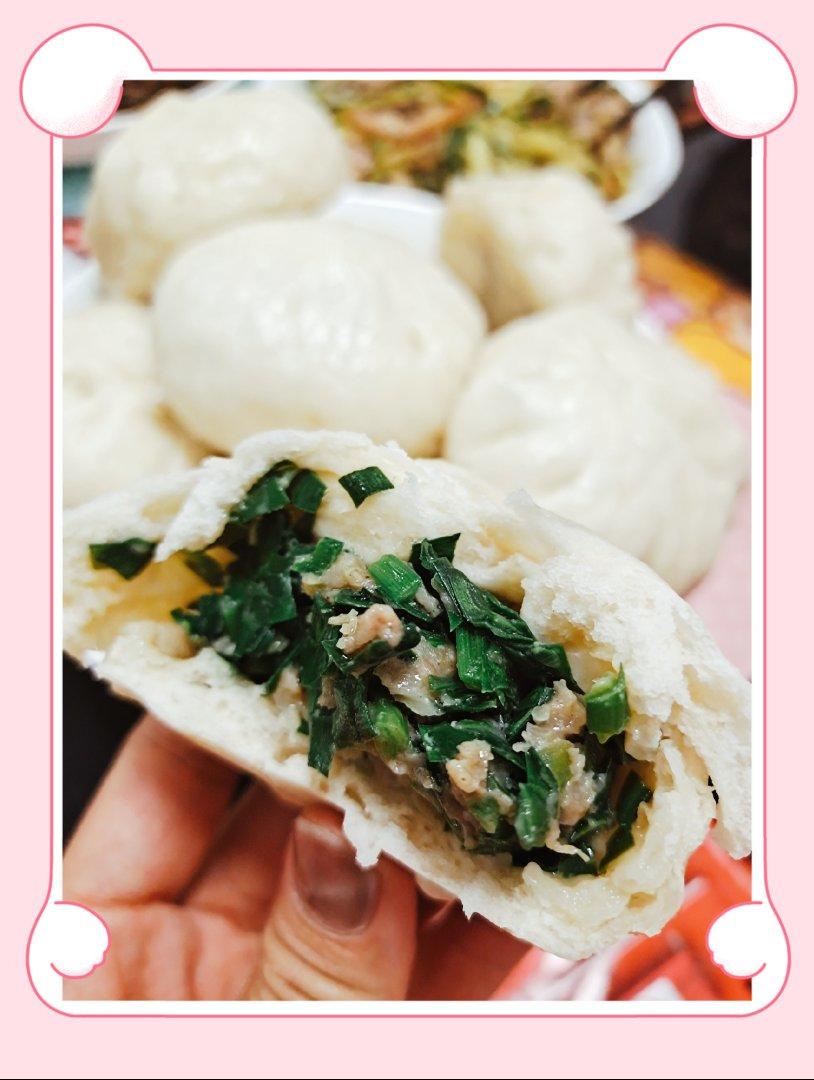 韭菜块肉包子--重点是揉面手法