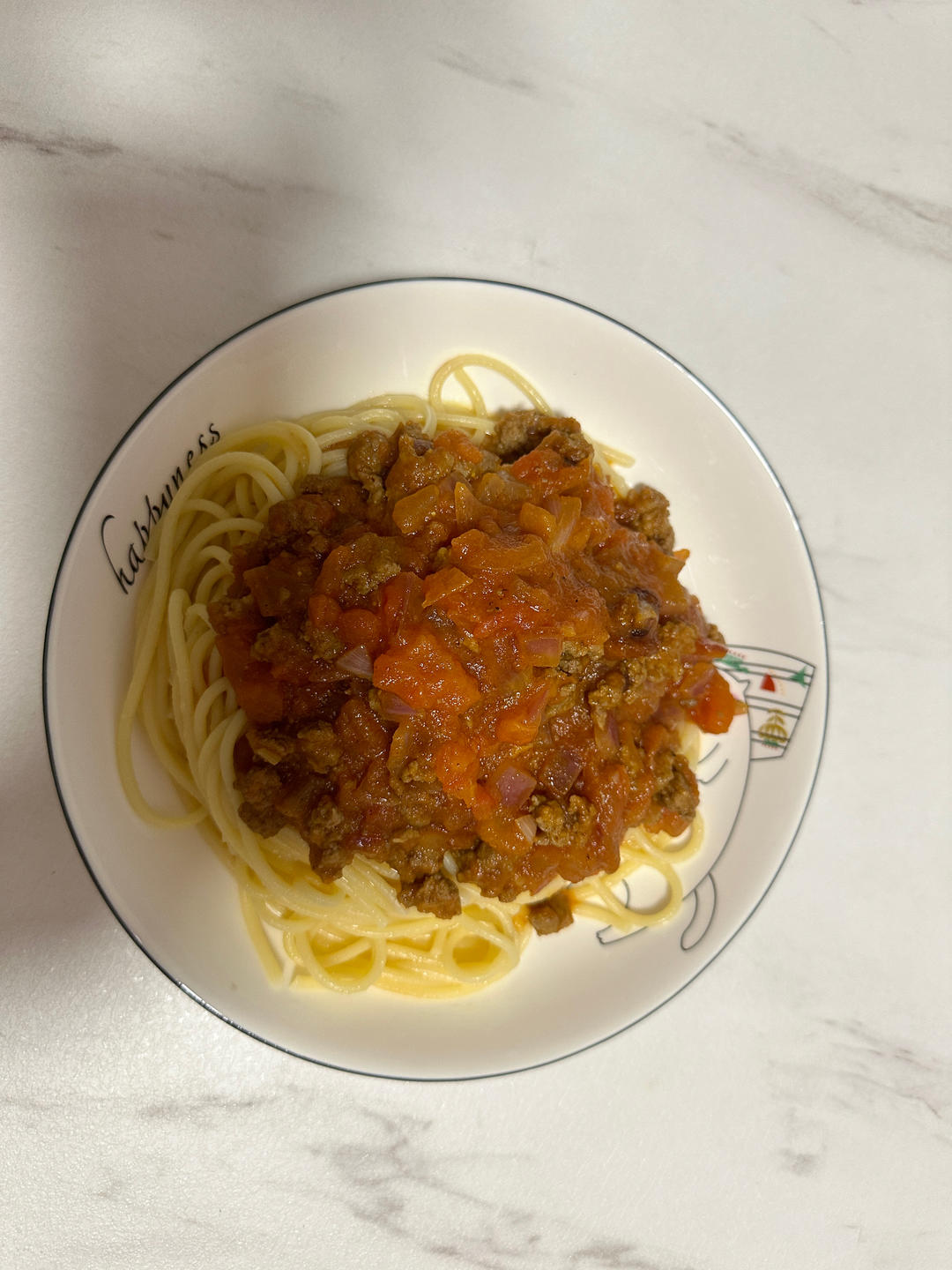 （完胜必胜客的）番茄肉酱意大利面～