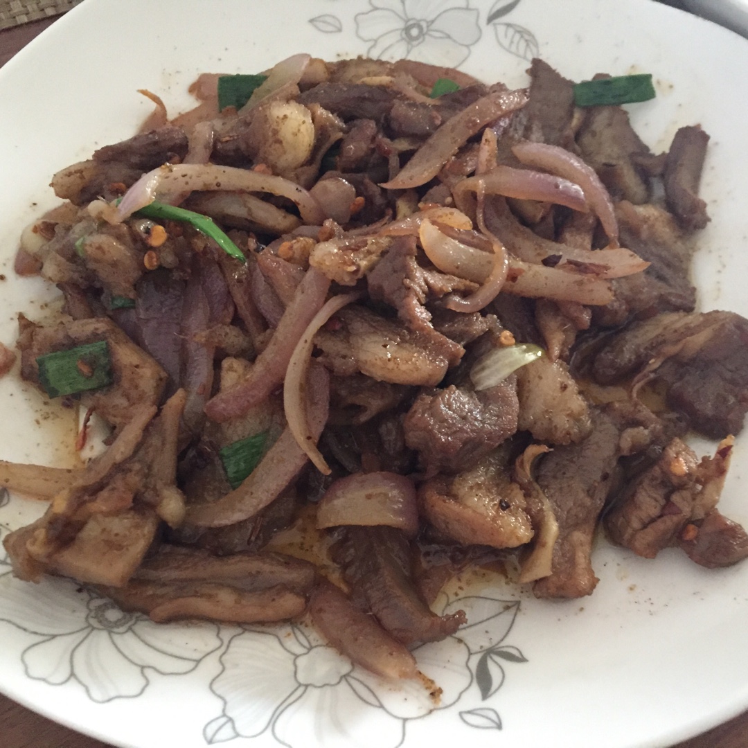 【孜然羊肉】深秋必吃的家常肉菜，夹馍更好吃~