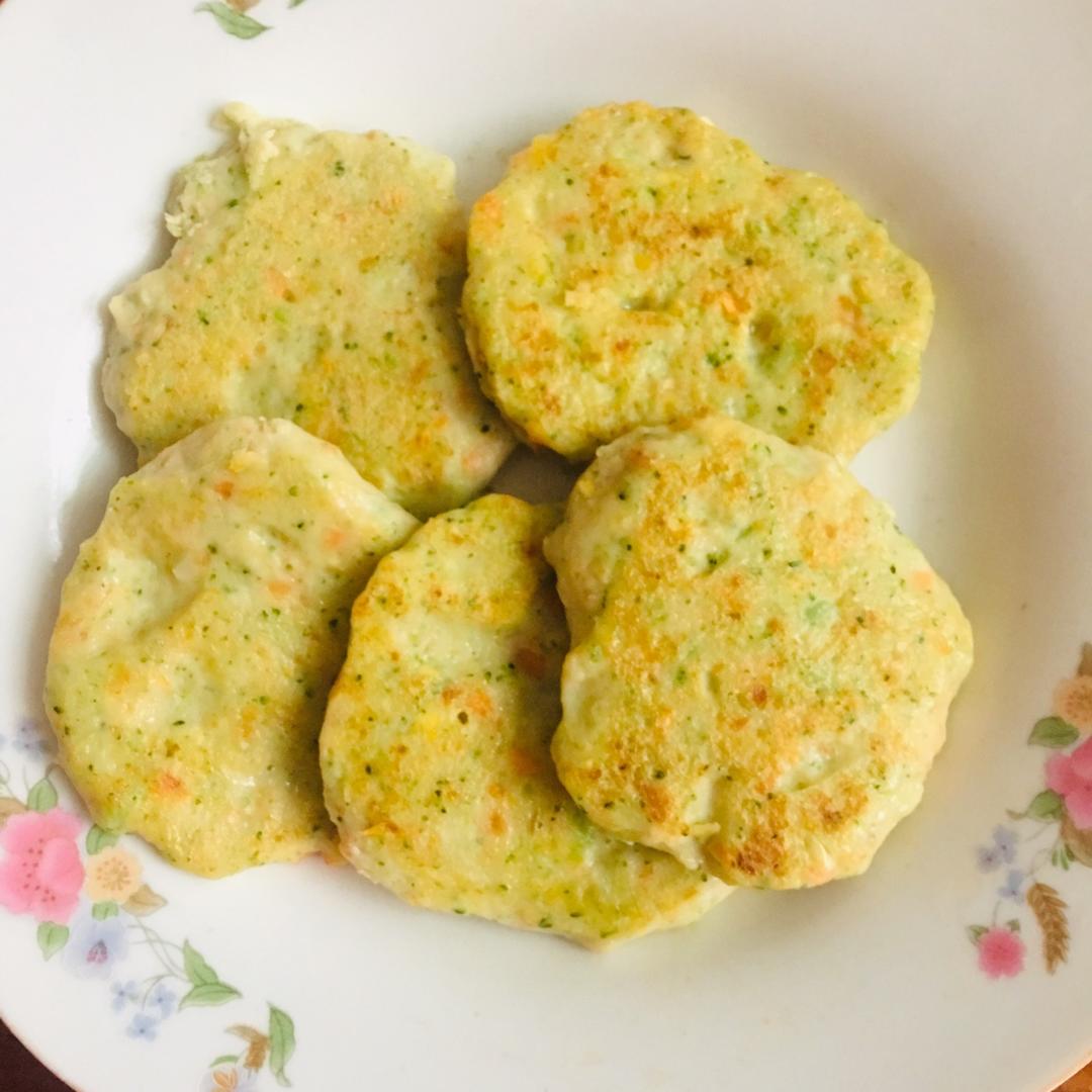 鸡胸肉虾仁鲜蔬饼