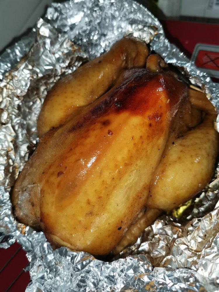 果冻家的小蜜蜂做的锡纸烤鸡烤箱
