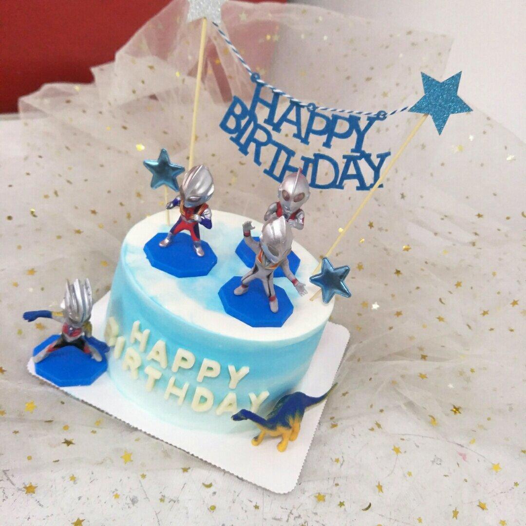 场景蛋糕奥特曼