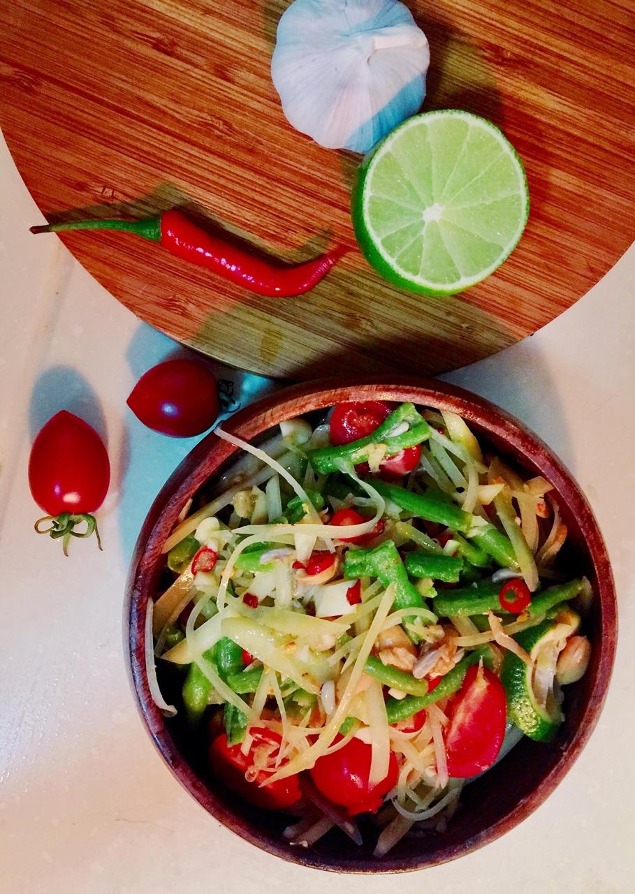 {oo0米粒oО做的【曼食慢语】泰式青木瓜沙拉