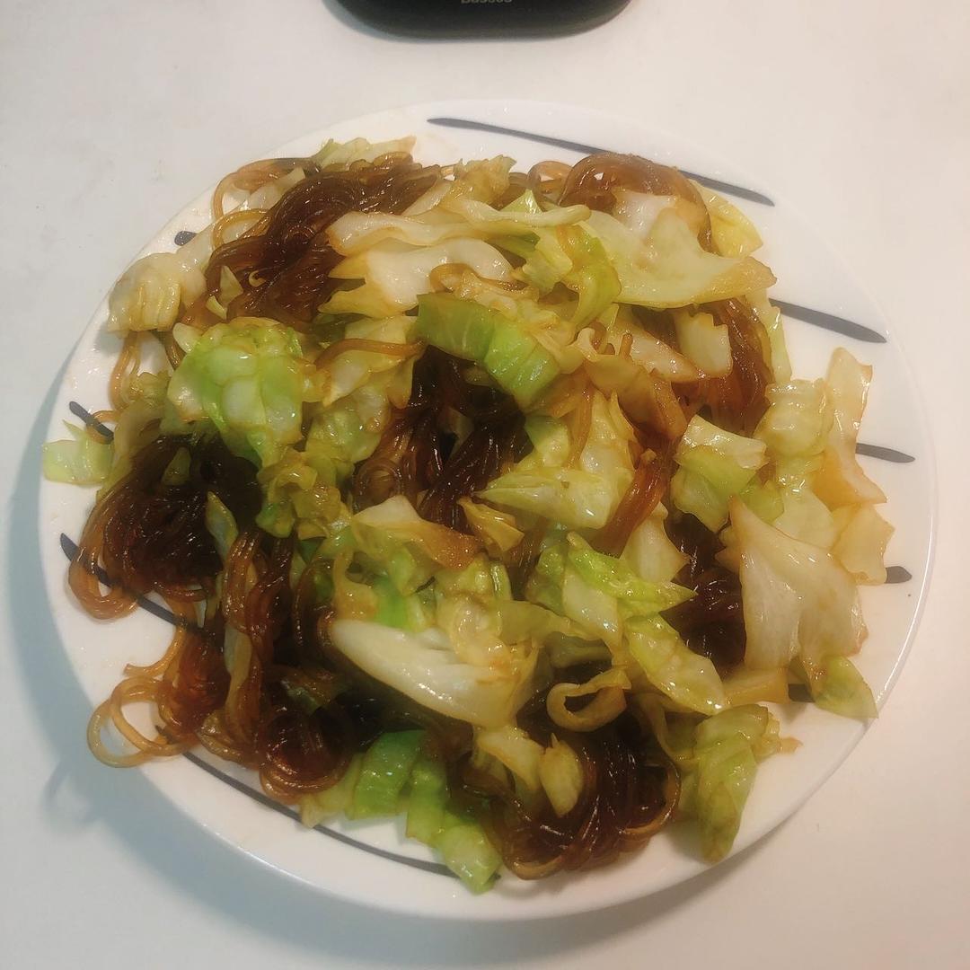 ‼️♨️下饭神器🍜包菜炖粉条