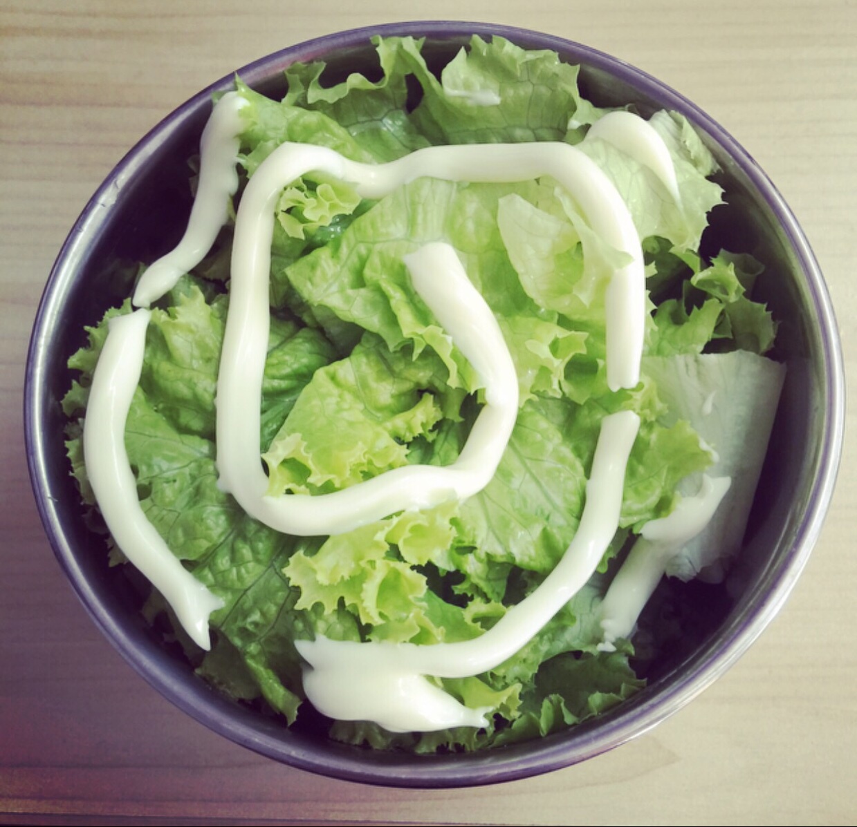 只有生菜的韩式生菜沙拉
