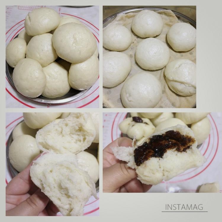 面包机发面蒸馒头