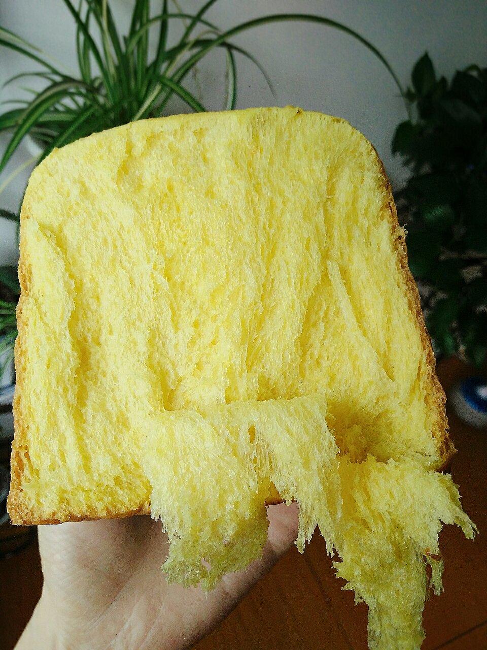 超级绵软拉丝的——牛奶南瓜吐司