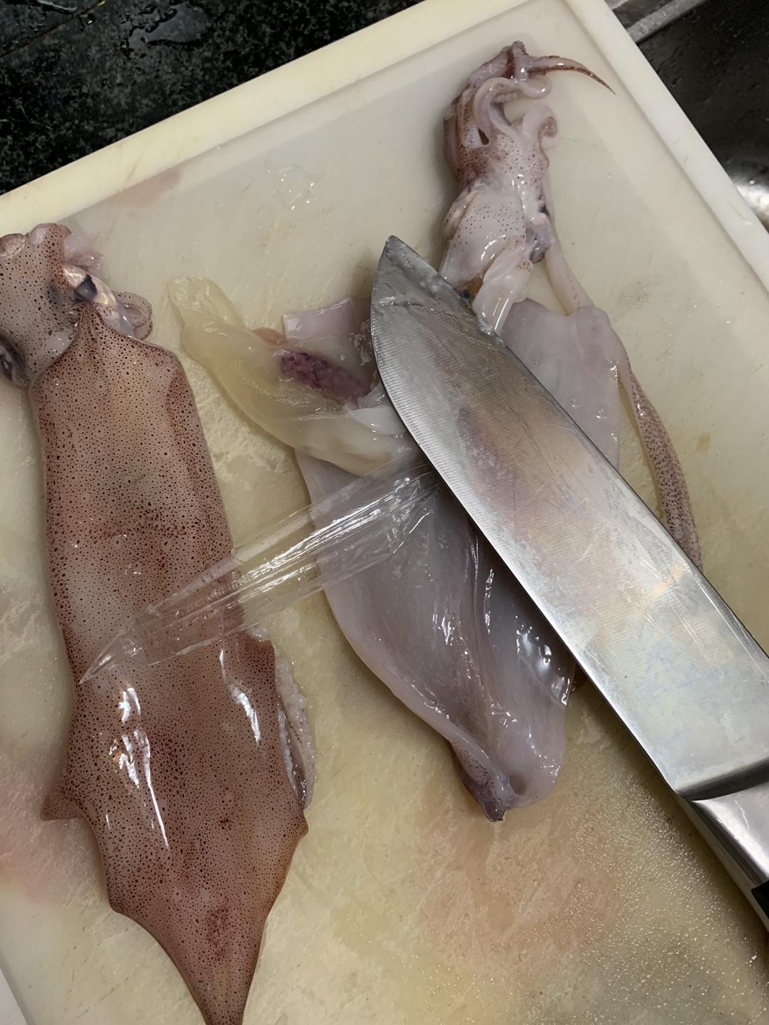 瘦身餐—葱爆鱿鱼