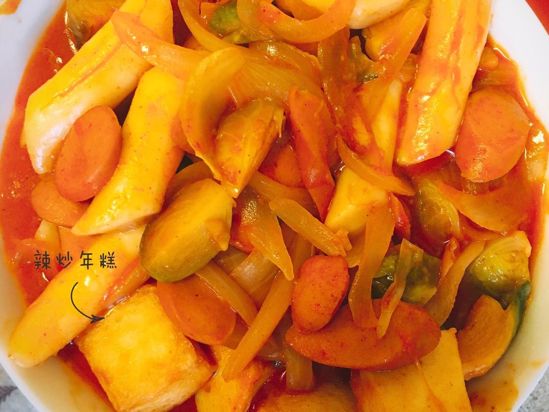 韩式辣炒年糕（or网红芝士套路之芝心年糕）