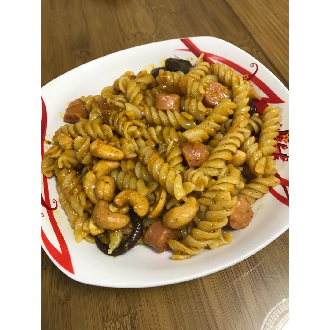 可能是最好吃的南瓜蘑菇意面 快手菜