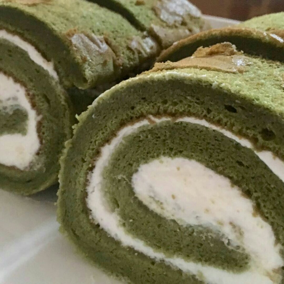 抹茶蜜豆蛋糕卷