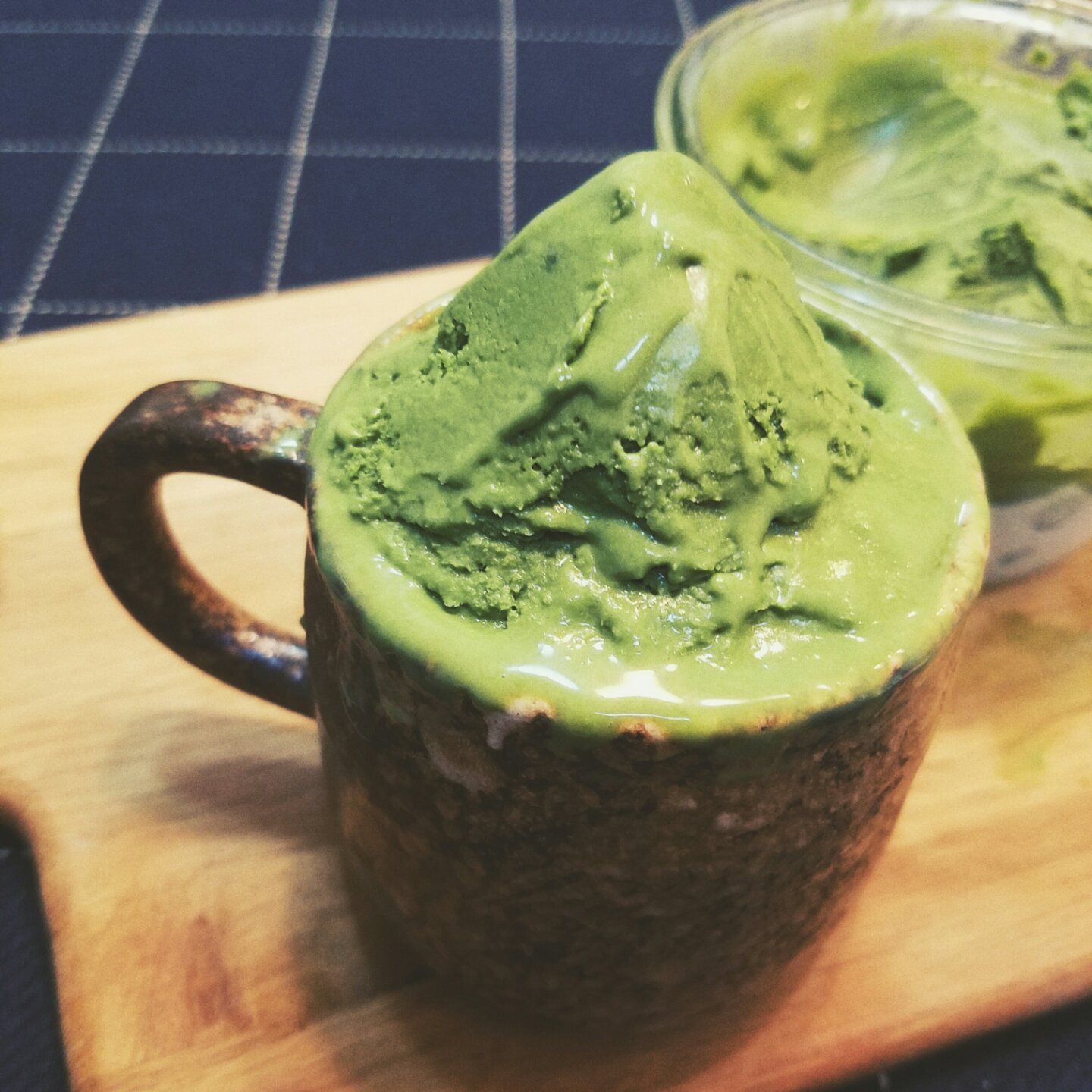 抹茶白巧冰淇淋