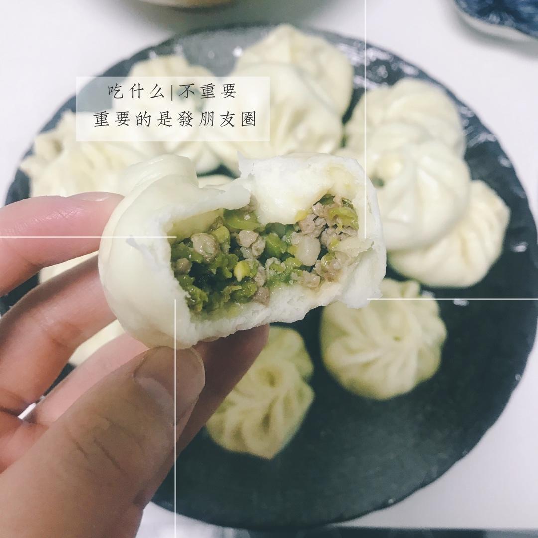 鲜肉豇豆包子