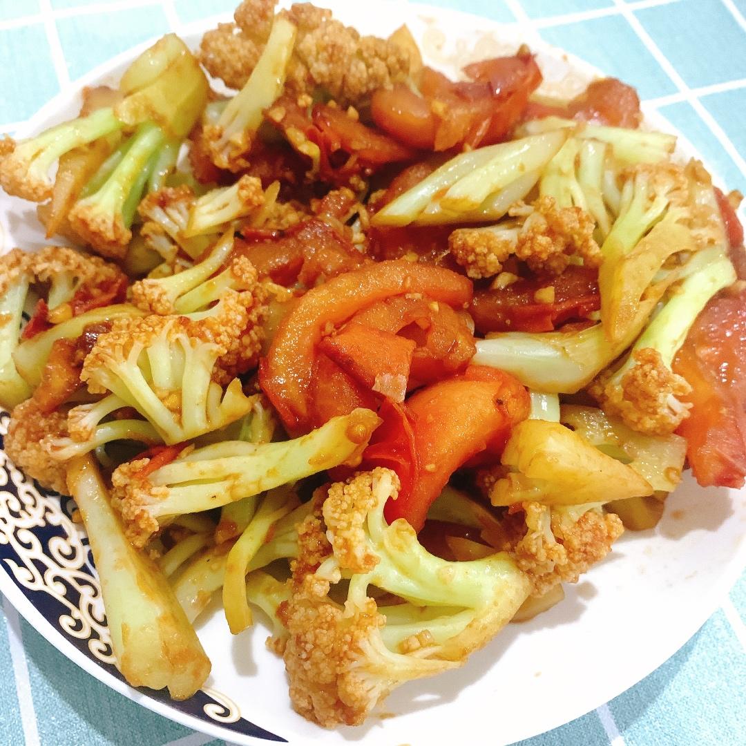 番茄🍅炒花菜