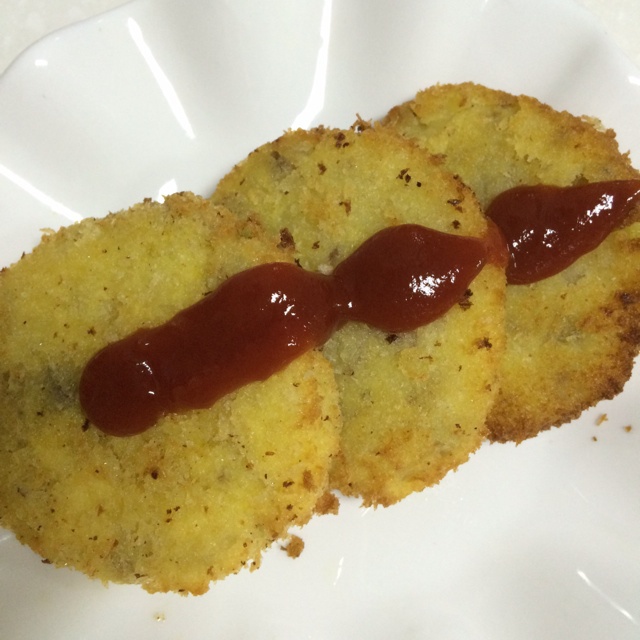 可乐饼 （肉末洋葱土豆饼）