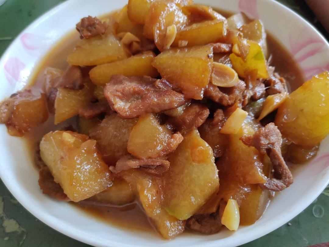 tuesunique做的冬瓜炒肉