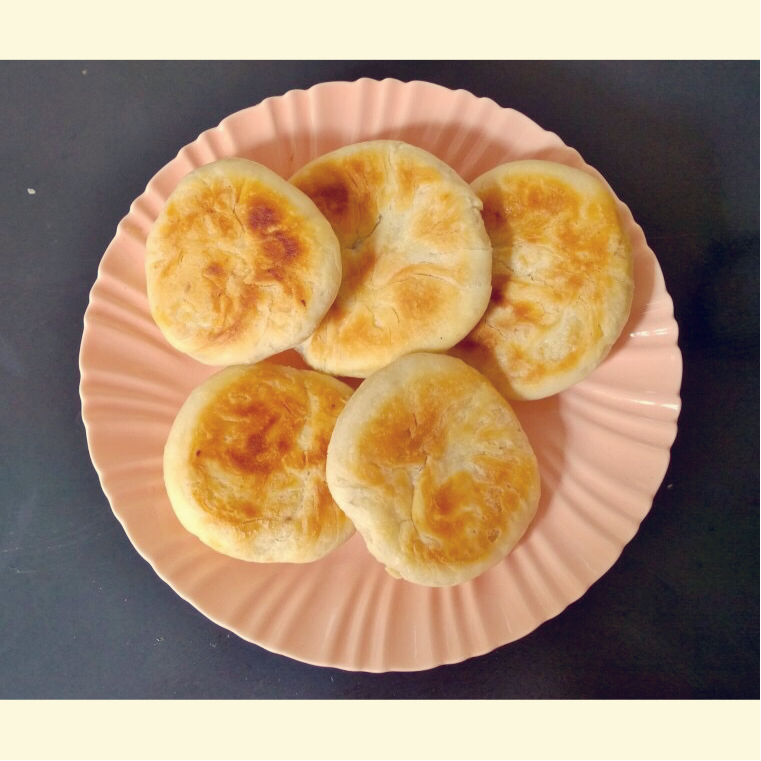 平底锅版红豆酥饼