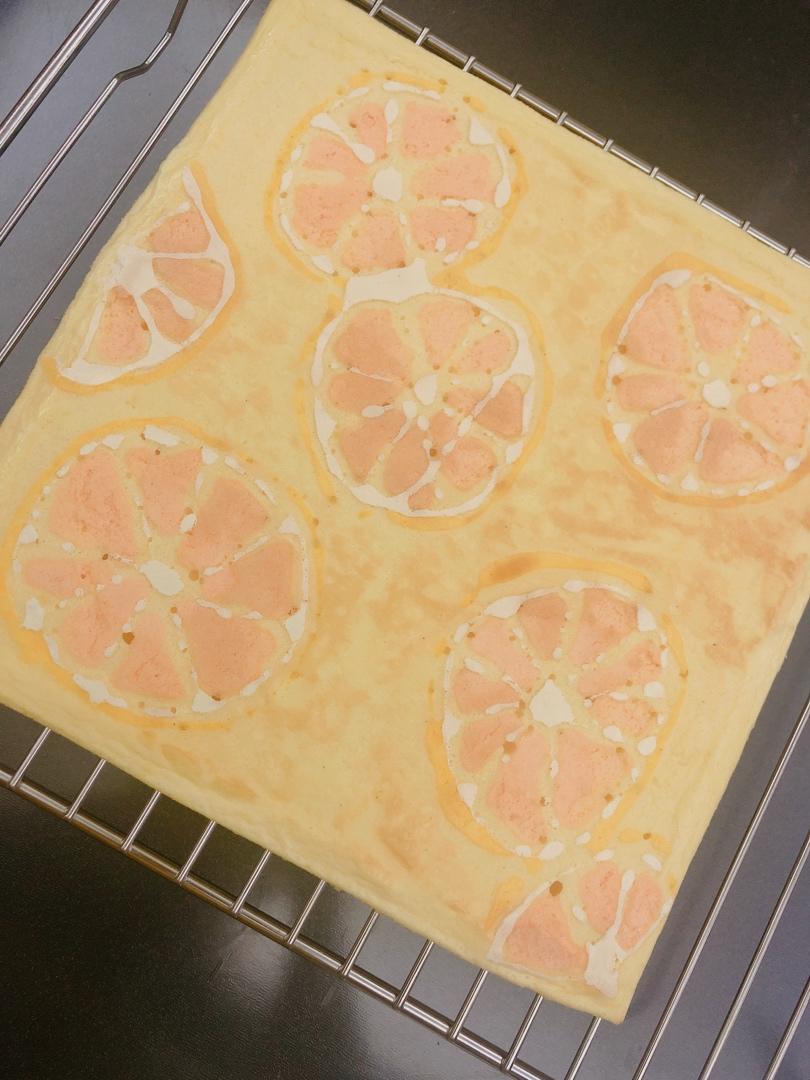 #一颗橙子🍊卷#|可爱到犯规的蛋糕卷！
