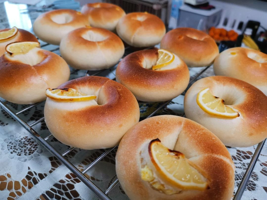 双重柠檬乳酪贝果🍋清爽果香🔆活力满满