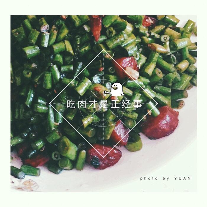 肉沫豆角下饭菜