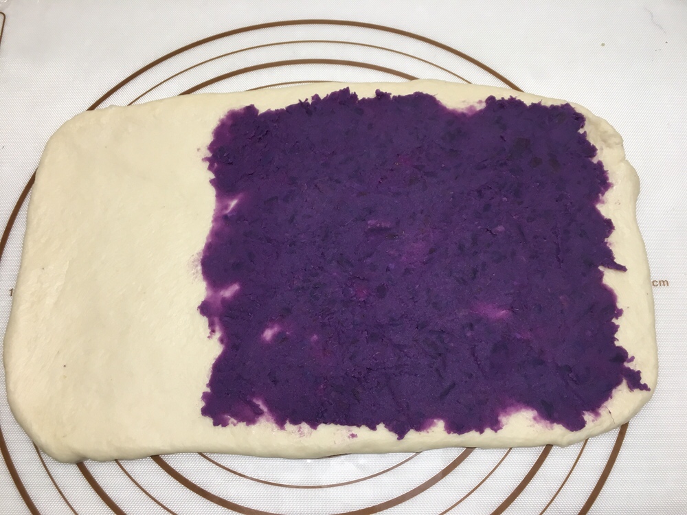 紫薯花纹吐司（中种）的做法 步骤10