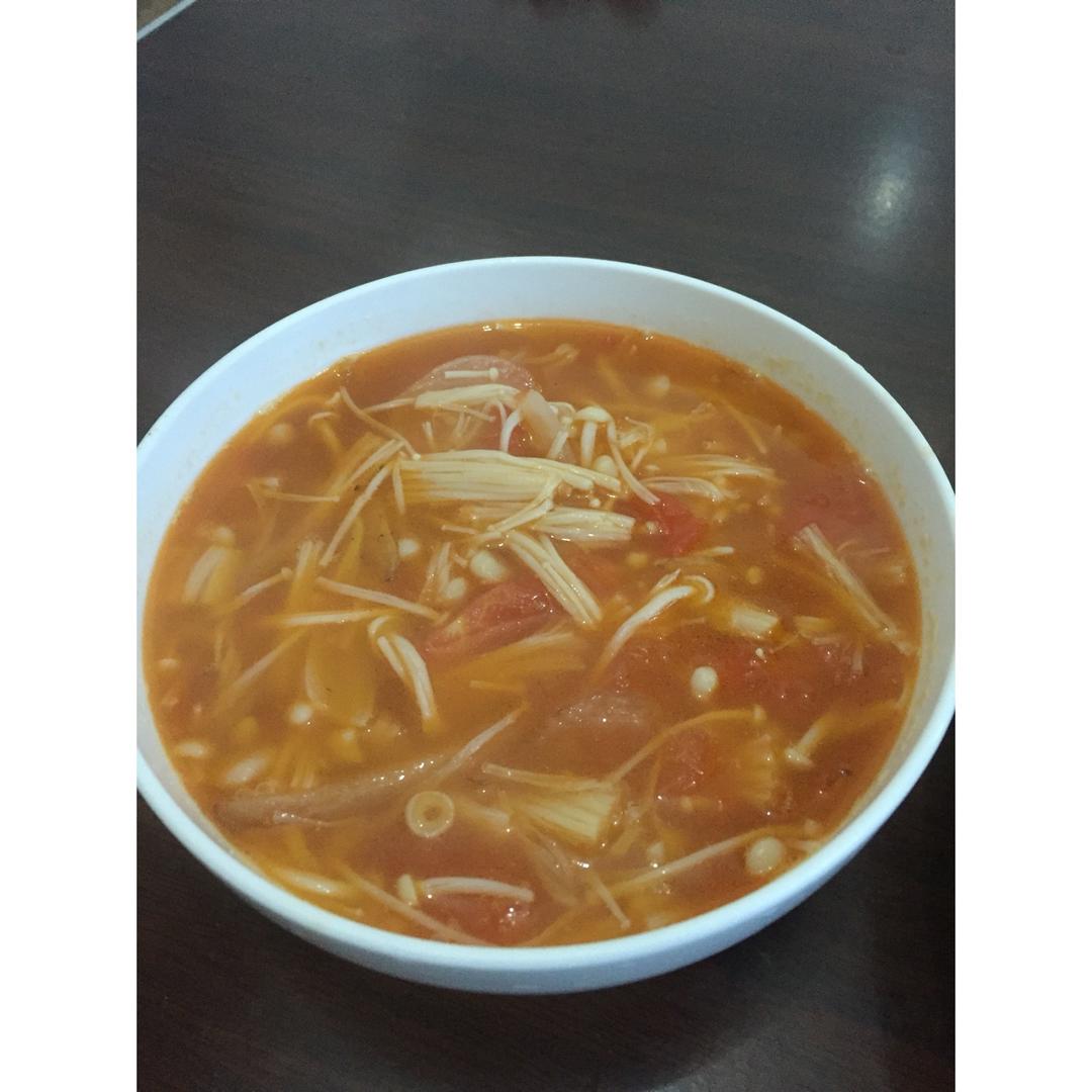番茄金针菇汤