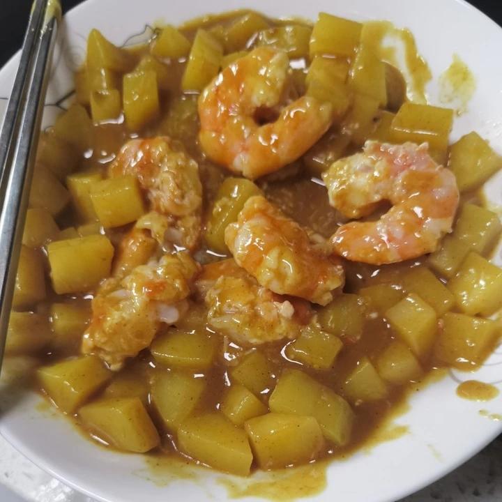 咖喱虾<绝对好吃>