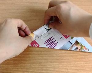 汉堡 三明治 纸袋折法【优雅的吃掉一个手握汉堡】的做法 步骤3