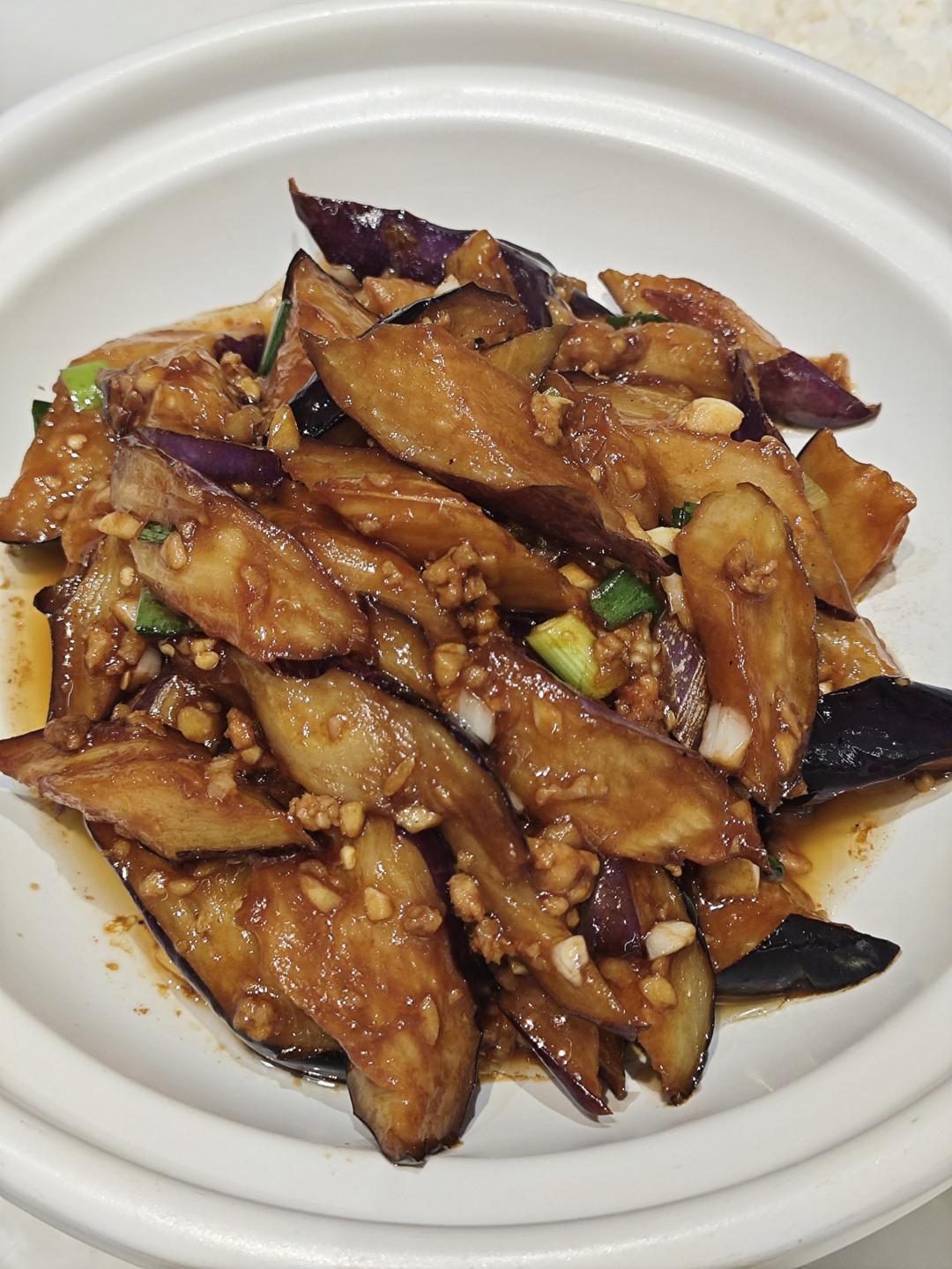 红烧肉沫茄子