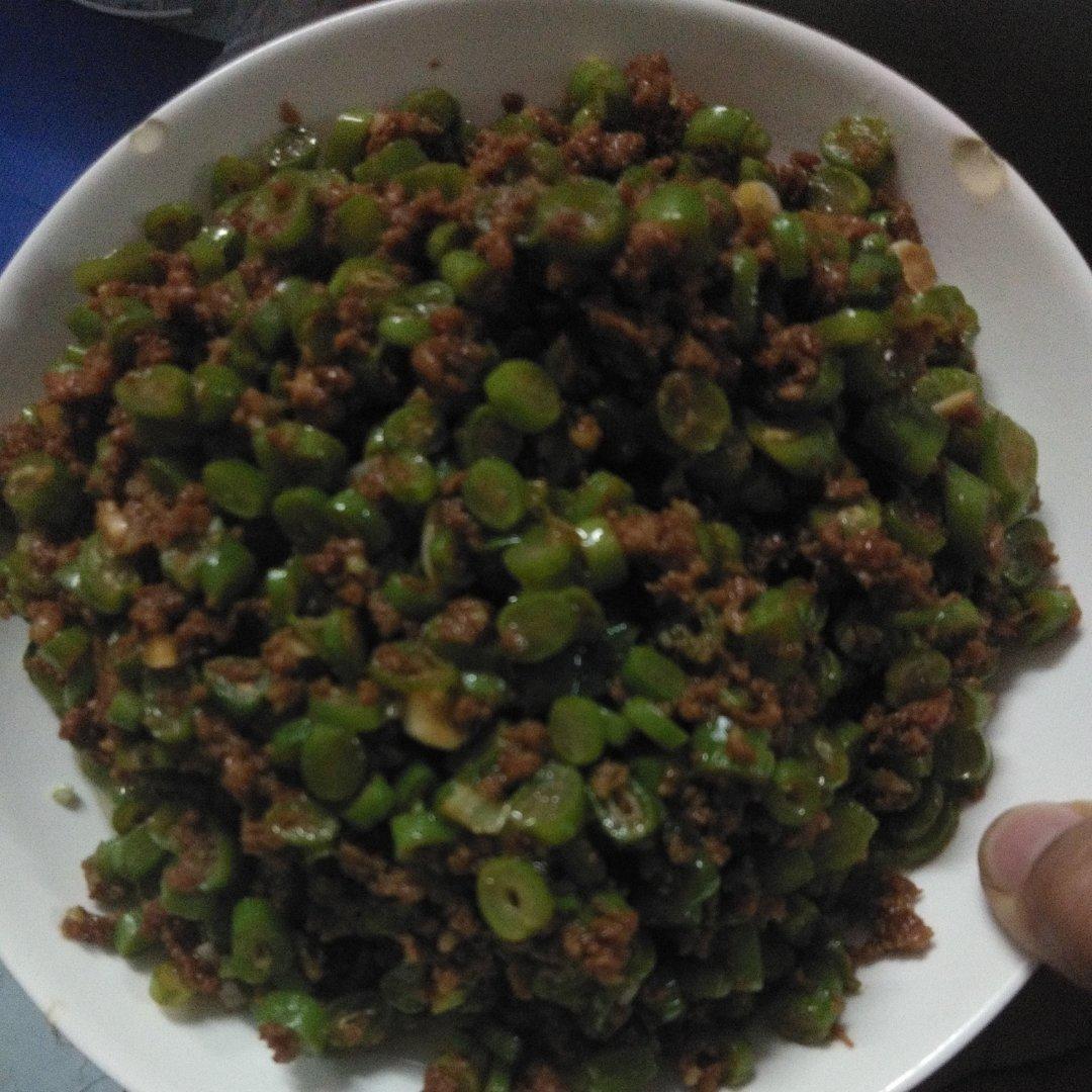 肉末炒豆角