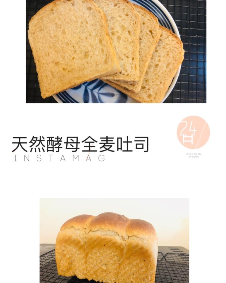 天然酵母全麦（50%全麦）葡萄干吐司