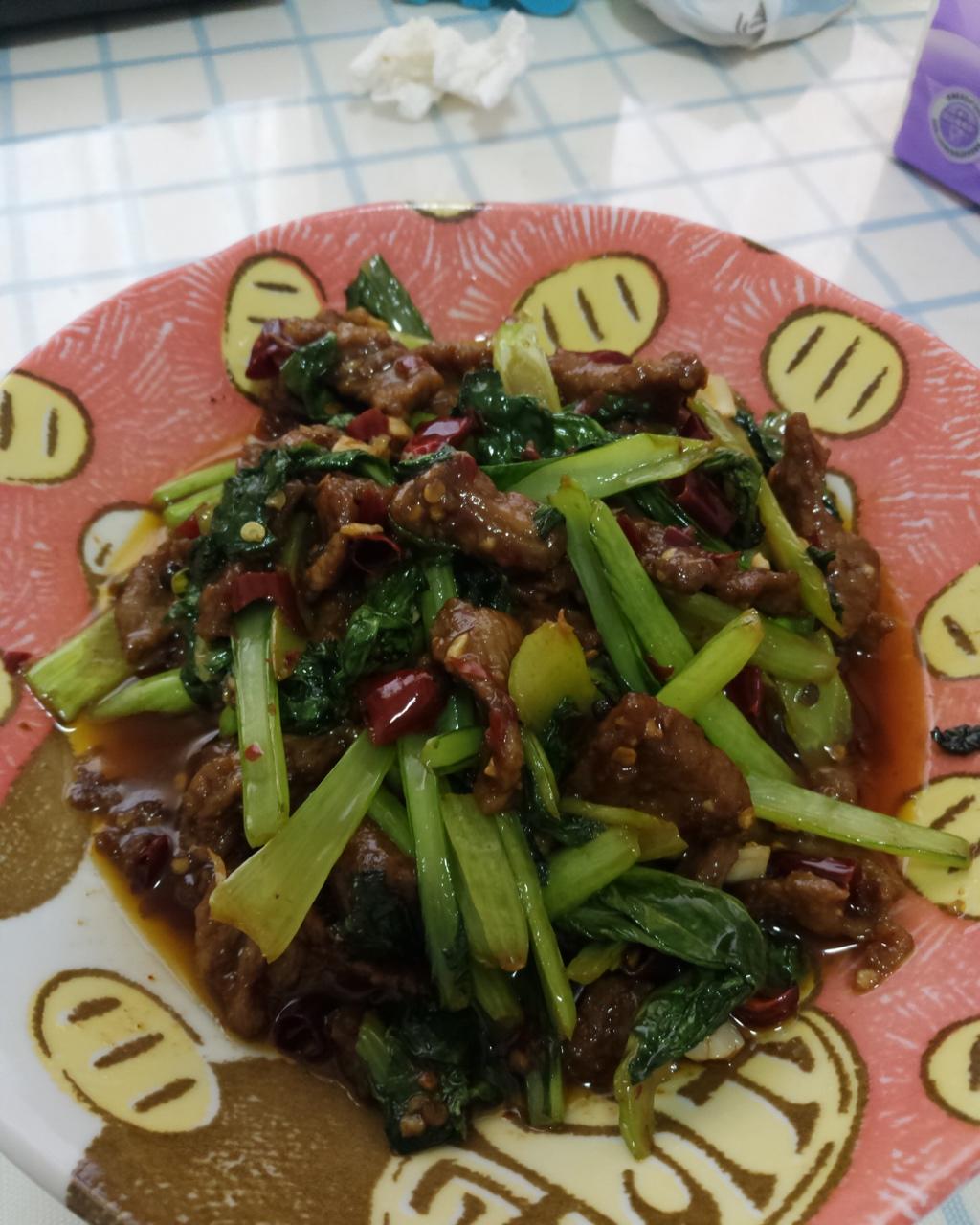 青菜牛肉