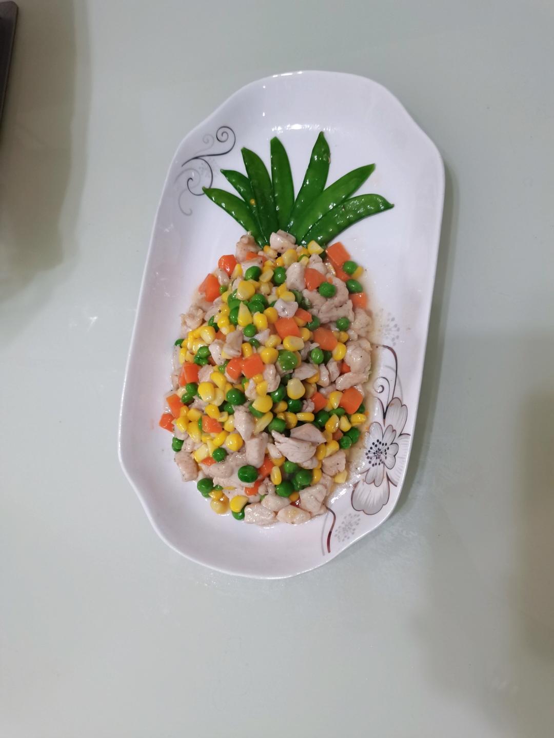 菠萝版金玉满堂（三色鸡丁）